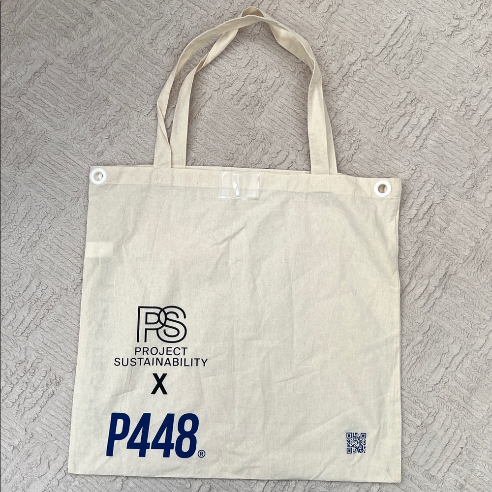 PS Project Sustainability x P448 Tote Bag, reusable bag, 100% cotton, New